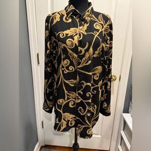 Chic Black and Gold reversible Blouse